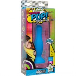 AMERICAN POP DILDO SILICONA 11 CM AZUL