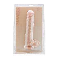 REALROCK PENE REALÍSTICO CON ESCROTO 38 CM