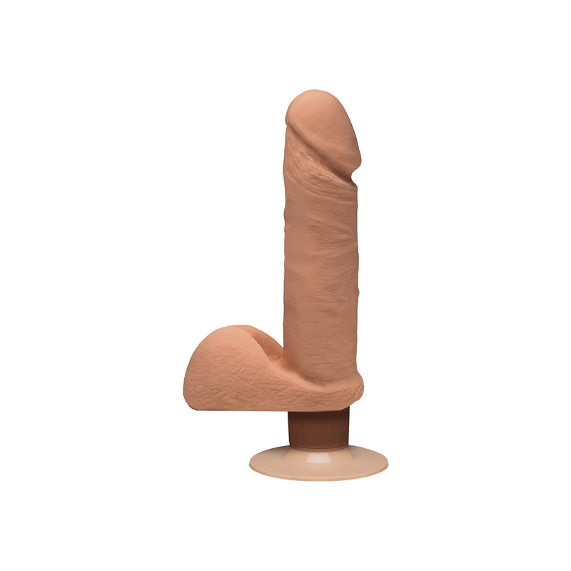 THE PERFECT D PENE VIBRADOR 18CM CARAMELO