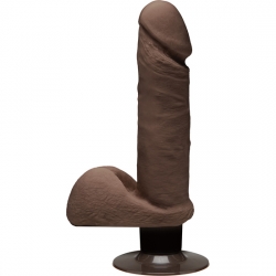 THE PERFECT D PENE VIBRADOR 18CM CHOCOLATE