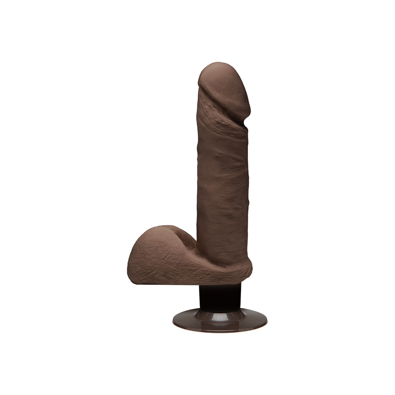 THE PERFECT D PENE VIBRADOR 18CM CHOCOLATE