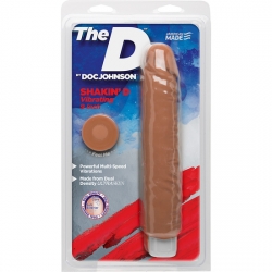 THE SHAKIN D PENE VIBRADOR 23CM CARAMELO