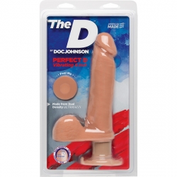 THE PERFECT D PENE VIBRADOR 20CM VAINILLA