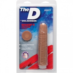 THE SHAKIN D PENE VIBRADOR 18CM CARAMELO