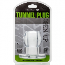 PERFECT FIT PLUG TUNNEL SILICONA TRANSPARENTE L