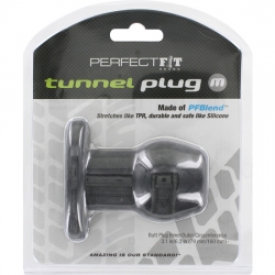 PERFECT FIT PLUG TUNNEL SILICONA NEGRO M