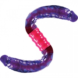 PENE DOBLE Y FLEXIBLE CON VIBRACIÓN MORADO