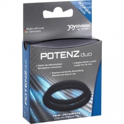 POTENZ DUO ANILLOS PENE MEDIANO - NEGRO