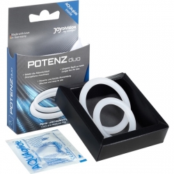 POTENZ DUO ANILLOS PENE MEDIANO- TRANSPARENTE