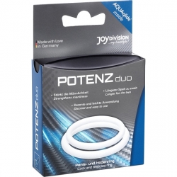 POTENZ DUO ANILLOS PENE MEDIANO- TRANSPARENTE