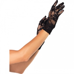 LEG AVENUE GUANTES ELASTICOS DE ENCAJE