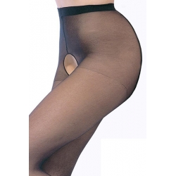 LEG AVENUE PANTIES DE NYLON CON ABERTURA EN LA ENTREPIERNA