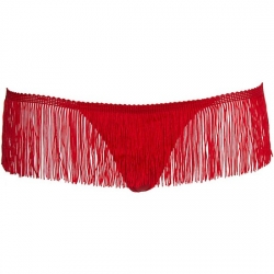 LEG AVENUE TANGA ROJO CON FLECOS