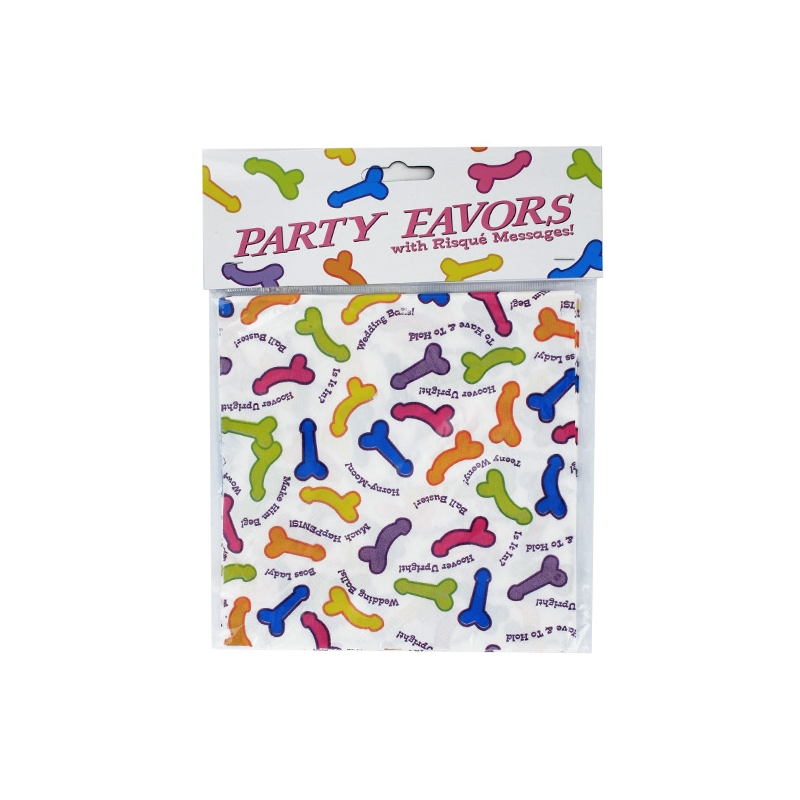 PACK 6 SERVILLETAS DE PAPEL CON PENES