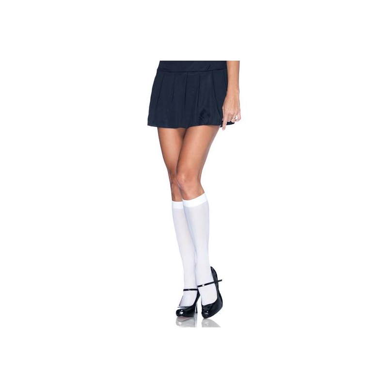 LEG AVENUE CALCETINES DE NYLON BLANCOS