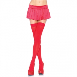 LEG AVENUE MEDIAS OPACAS DE NYLON ROJO