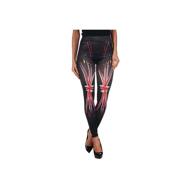 INTIMAX PAINTED LEGGINS UK BLACK