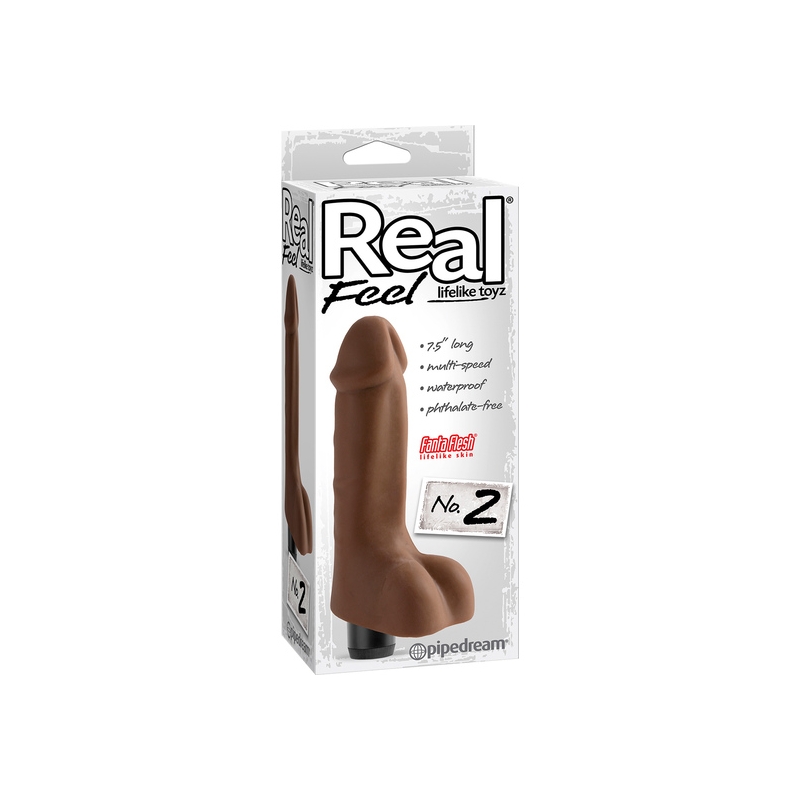 REAL FEEL LIFELIKE TOYZ VIBRADOR NUM 2 MARRON