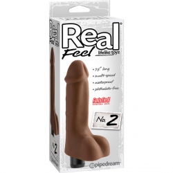 REAL FEEL LIFELIKE TOYZ VIBRADOR NUM 2 MARRON