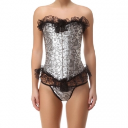 INTIMAX CORSET PERLADO GRIS