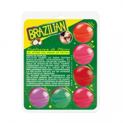 SECRET PLAY BRAZILIAN BALLS VARIADAS GEL INTIMO AROMA FRUTAS