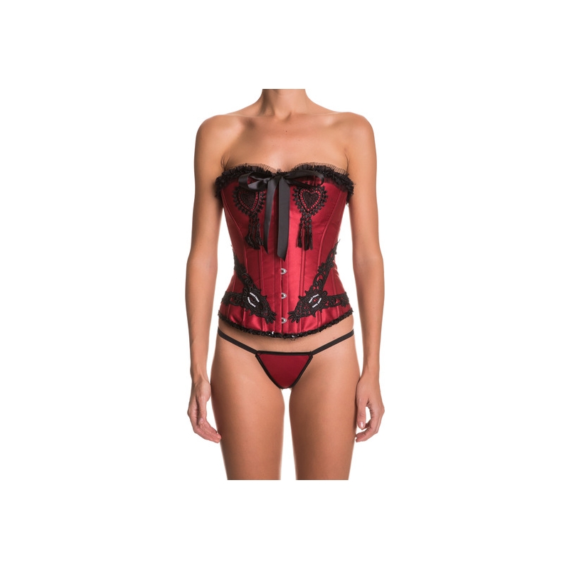 INTIMAX - CORSET BARBARA GRANATE