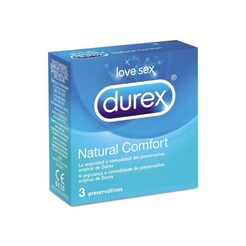 DUREX NATURAL COMFORT 3 UDS