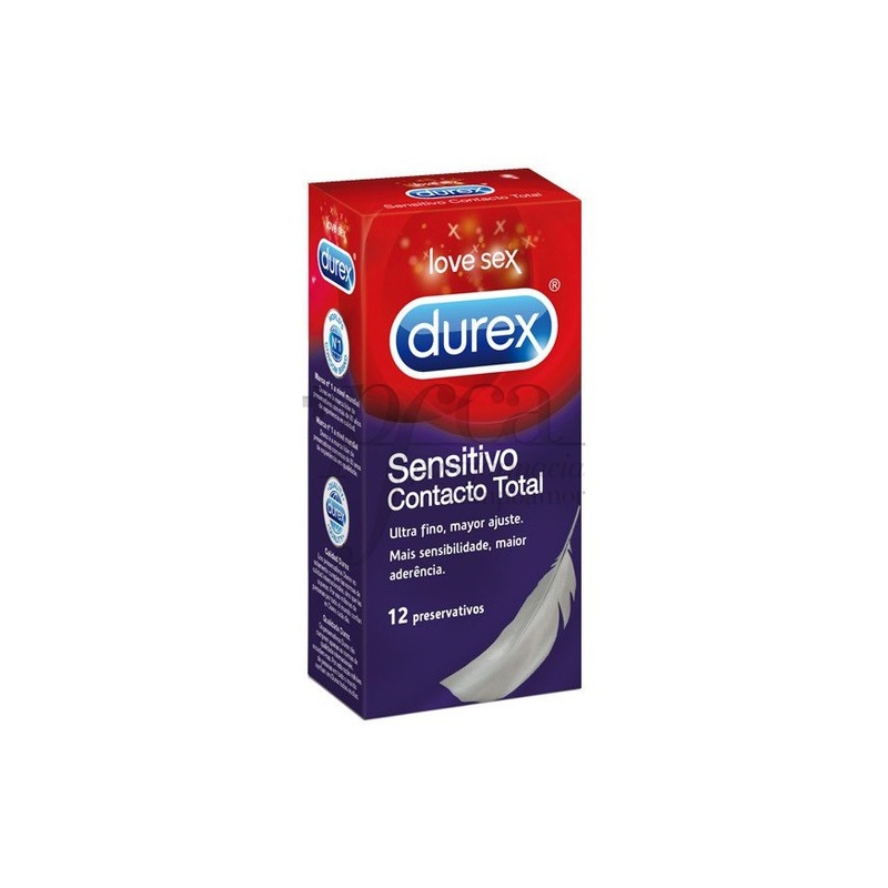 DUREX SENSITIVO CONTACTO TOTAL 12 UDS