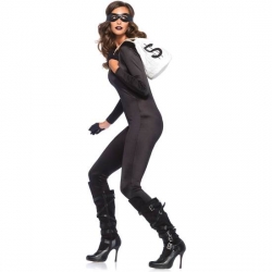 LEG AVENUE FEMENINO CATSUIT NEGRO