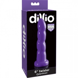 DILDO TWISTER 16,5 CM MORADO