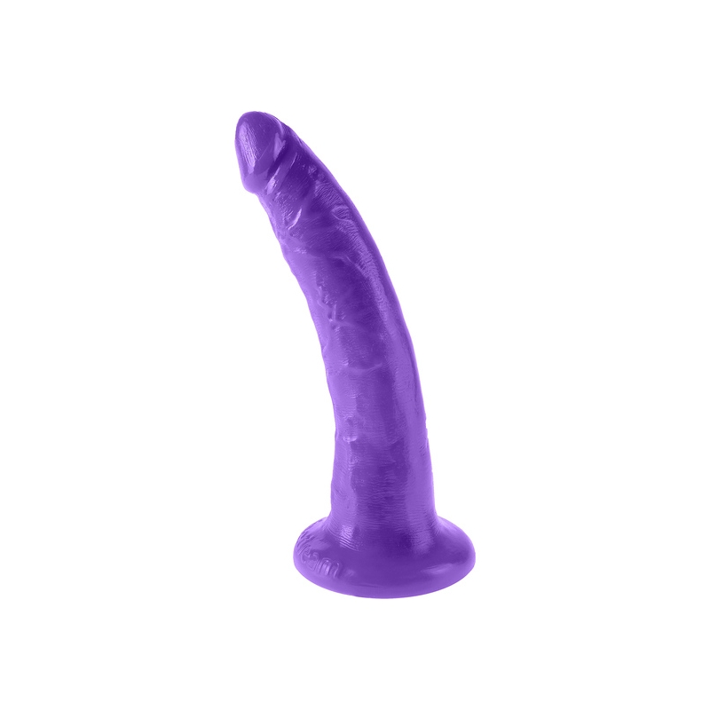 DILDO 19 CM DELGADO MORADO