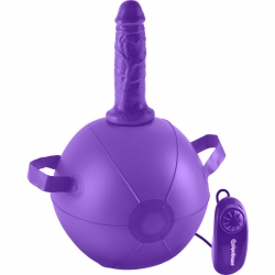 MINI SEX BALL CON DILDO 15 CM MORADO