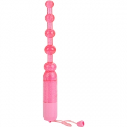 VIBRADOR ANAL PLEASURE BEADS ROSA