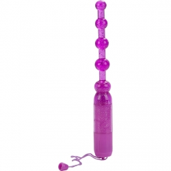 VIBRADOR ANAL PLEASURE BEADS MORADO