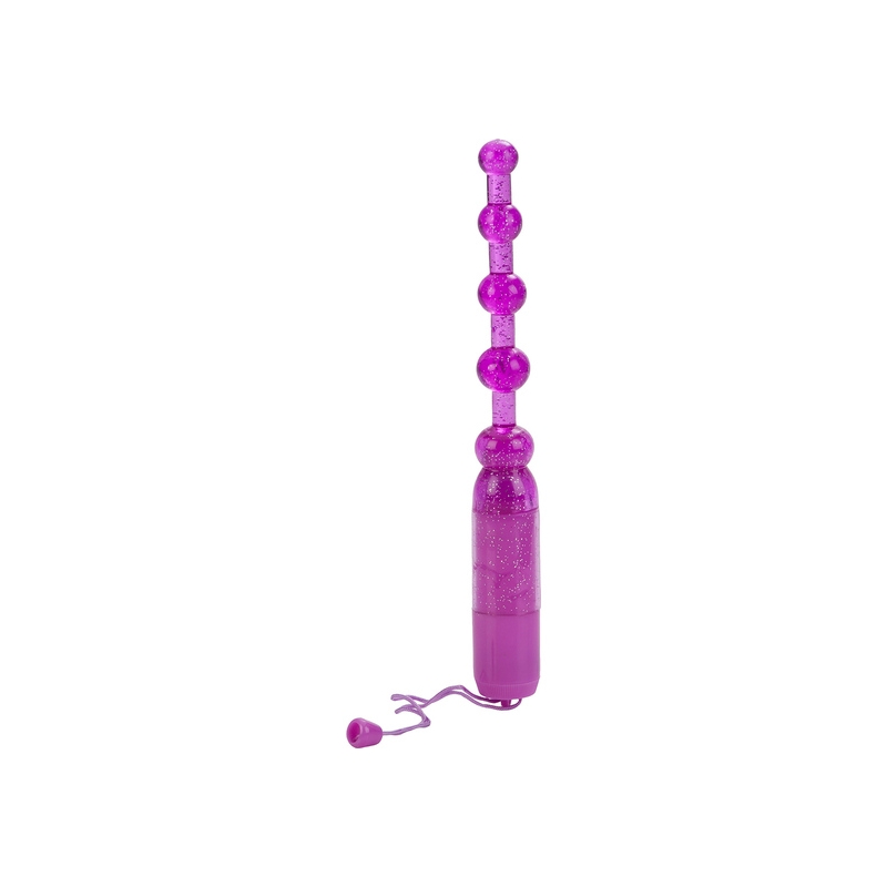 VIBRADOR ANAL PLEASURE BEADS MORADO