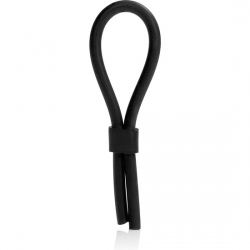 ANILLO PARA EL PENE AJUSTABLE LASSO NEGRO