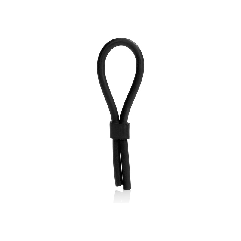 ANILLO PARA EL PENE AJUSTABLE LASSO NEGRO