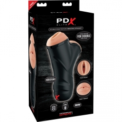 PDX MASTURBADOR DE DOBLE PENETRACION CON VIBRADOR