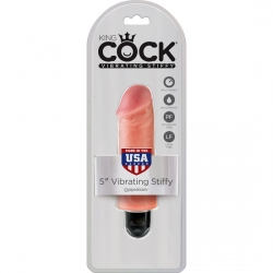 KING COCK 5 VIBRADOR STIFFY FLESH