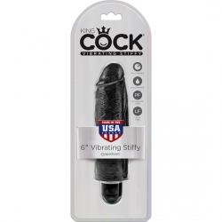 KING COCK 6 VIBR STIFFY NEGRO