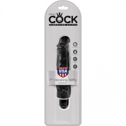 KING COCK 7 VIBRADOR STIFFY NEGRO