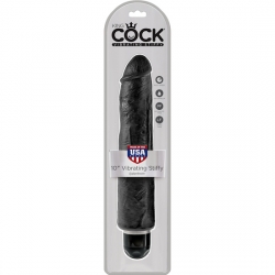 KING COCK 10 VIBRADOR STIFFY NEGRO