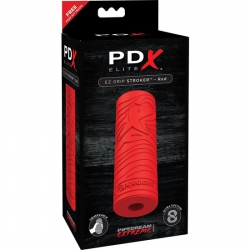 PDX ELITE EZ GRIP MASTURBADOR ROJO