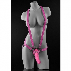 ARNES STRAP ON SUSPENDER 15,24 CM ROSA