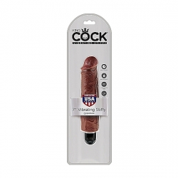 KING COCK 17,8 CM REALÍSTICO STIFFY MARRÓN