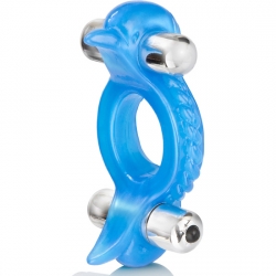 DOUBLE DOLPHIN - ANILLO VIBRADOR AZUL