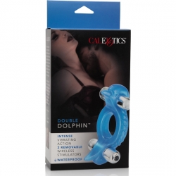 DOUBLE DOLPHIN - ANILLO VIBRADOR AZUL