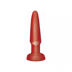 BASIX MINI PLUG ANAL DE GELATINA 9 CM ROJO