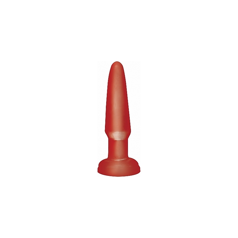 BASIX MINI PLUG ANAL DE GELATINA 9 CM ROJO