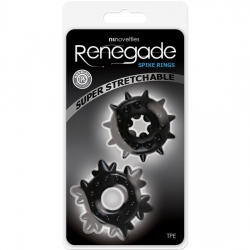 RENEGADE ANILLOS SPIKE NEGRO